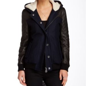 Doma Wool and Leather Varsity Jacket